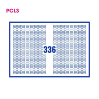 PCL3 Labels 199 19x9mm 336 Labels per Sheet