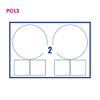 PCL3 Labels 190 190mm 6 Labels per Sheet
