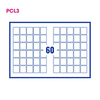 PCL3 Labels 3540 35x40mm 60 Labels per Sheet