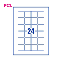 PCL Labels PCL4040 40x40mm 24 Labels per Sheet