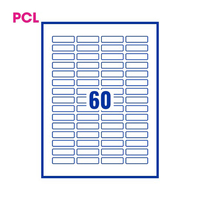 PCL Labels PCL4413s 44x13mm 60 Labels per Sheet