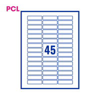 PCL Labels PCL5816 58x16mm 45 Labels per Sheet