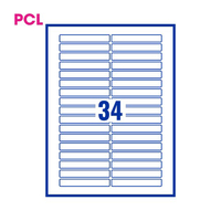 PCL Labels PCL9014 90x14mm 34 Labels per Sheet