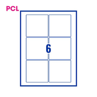 PCL Labels PCL9090 90x90mm 6 Labels per Sheet