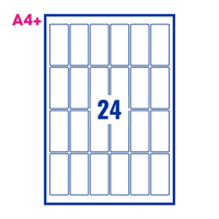 PCL Series 5 3475 34x75mm 24 Labels per Sheet
