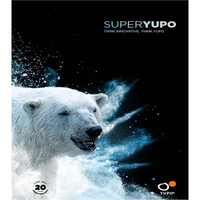 YUPOFeb Bright White SRA2 300 Micron 125 Sheets