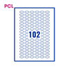 PCL Labels PCL2512OVALs 25x12mm 102 Labels per Sheet