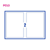 PCL3 Labels 190275 190x275mm 2 Labels per Sheet