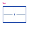 PCL3 Labels 195139 195x139mm 4 Labels per Sheet