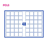 PCL3 Labels 4545 45x45mm 48 Labels per Sheet