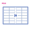 PCL3 Labels 9645 96x45mm 24 Labels per Sheet