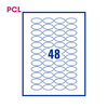 PCL Labels PCL4020OVAL 40x20mm 48 Labels per Sheet