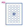 PCL Labels PCL4030OVAL 40x30mm 32 Labels per Sheet