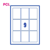 PCL Labels PCL6388OW 63x88mm 9 Labels per Sheet