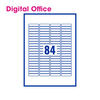 PCL Digital Office Labels PCL L84/4611SE 46x11.1mm 84 Labels per Sheet