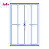 PCL Series 5 51155 51x155mm 8 Labels per Sheet