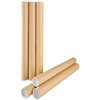 Single Flute Postal Tubes 76x630mm with End Caps Pack of 12