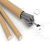 Single Flute Postal Tubes 76x630mm with End Caps Pack of 12
