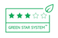 A 3 Stars "Green Star System Packaging" rated product means it could be made of in total up to 49% recycled (PIR+PCR) or renewable material, is technically recyclable and REACH compliant.